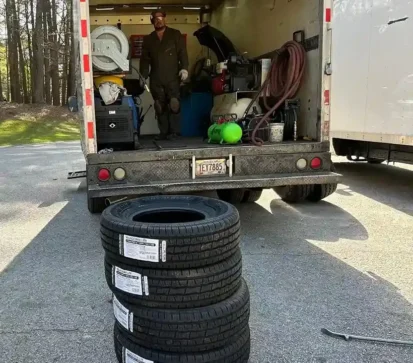 Mobile new tire installation service in Snellville